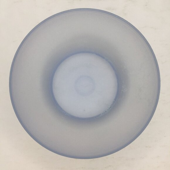 Vintage Servalier Tupperware Set 2 Cereal Bowl Blue Yellow Sunburst Lids Storage - Picture 8 of 16